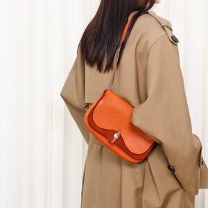 Hermes Vache Liegee Toile Sac Colorado PM Potiron